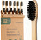 YD WINGTAI Bamboo Toothbrush Biodegradable WoodenToothbrushes 12pack Natural Travel Size Organic Charcoal Tooth Brush