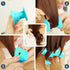 JANYUN 40 Pcs Magic Hair Rollers - 20 pcs Large and 20 pcs Small Silicone Curlers (Pale Cyan)
