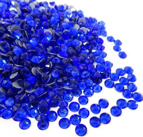 Honbay 1440 Pieces SS20 5mm Hotfix Rhinestones, Sparkly Flatback Round Crystal Gems (Royal Blue)