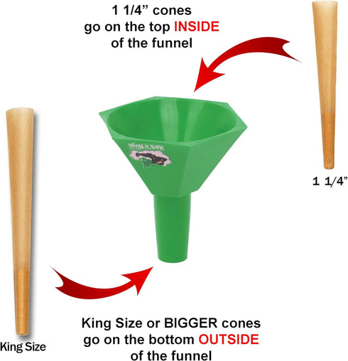 Herb'n Ninja 1, Packing Herbn Ninja Cone Loader for King Size, and Large Cones | Easy Pre Roll Tool with Funnel