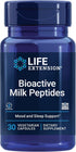 Life Extension Bioactive Milk Peptides, Promotes Relaxation & Healthy Sleep, Gluten-Free, Non-GMO, 30 Vegetarian