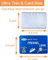 MagDepo 6 Pack Credit Card Size Magnifier Ruler, Green, for Reading Small Print, Maps, and Books
