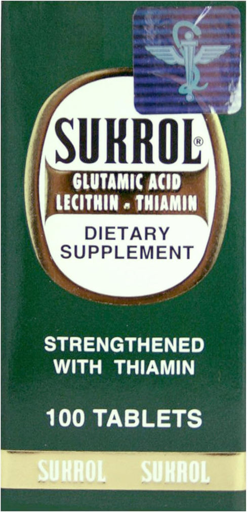 SUKROL Vitamin, 100 Tablets, Improve Healthy Brain Function, Bottle