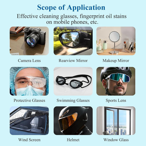 icepac (white-200) Glasses Wipes Lens Cleaner- -Moistened Individual Wrapped Eye Glasses Cleaning Wipes | Glasses