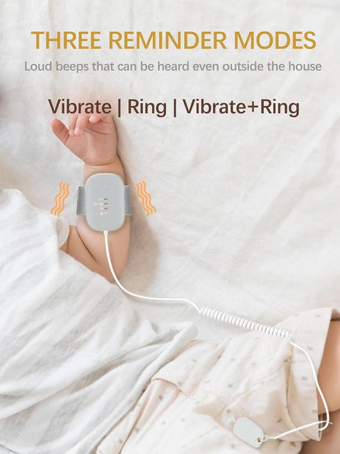 Bed Wetting Alarm for Boys Girls, USB Rechargeable Bedwetting Alarm System, Loud Sound and Vibration, 3 Reminder Modes