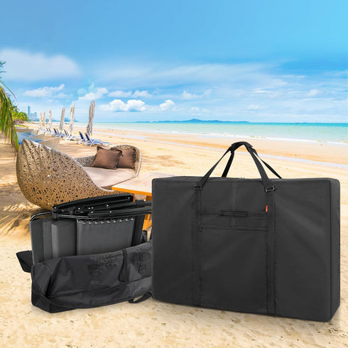 Heavy Duty Folding Chair Storage Bag - Zero Gravity Chair Cover, Extra Large Carrying Case for Beach Chair Camping