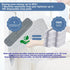 Replacement Microfiber Mop Pads, 4 Pack 18''x5'' Wet Dry Floor Cleaning Pad Compatible with Bona Floor Care System