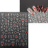 JMEOWIO 9 Sheets Moon Star Nail Art Stickers Decals Self-Adhesive Sun Nail Supplies for Decoration Accessories