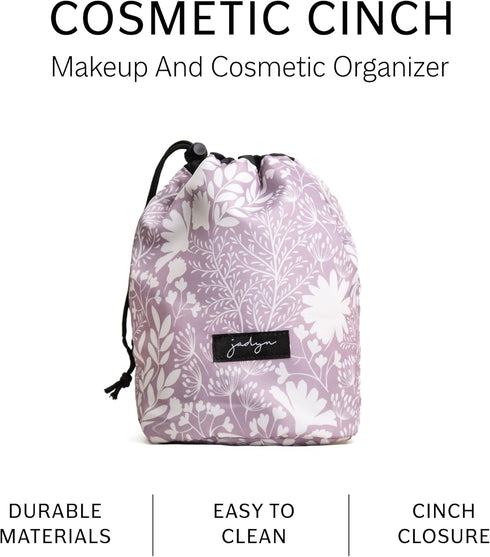 Jadyn Cinch Top Compact Travel Makeup Bag, Cosmetic Organizer for Women (Dusty Lavender)
