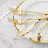 60PCS Gold Plastic Silverware, Heavy Duty Disposable Cutlery Set of 30 Gold Forks, 15 Spoons, 15 Knives for Parties