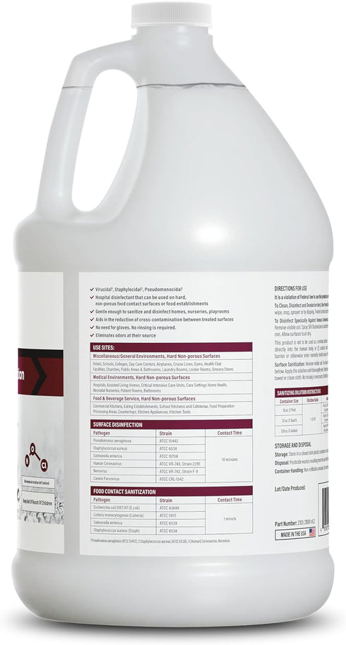 SKV Surface Disinfection and Sanitization, 1 Gallon, Destroys 99.9% of Viruses and Bacteria