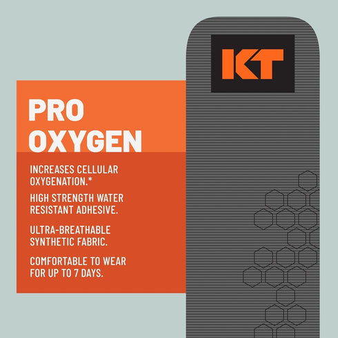 KT Tape Pro Oxygen Kinesiology Tape | Enhanced Support with Celliant Technology