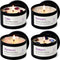 AOOVOO Crystal Soothing Candles Set for Women - 4 Pack 26 oz