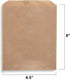 MT Products Brown Cookie Bags - 6.5" x 8" Disposable Grease Resistant Bakery Paper Bags, Pack of 100