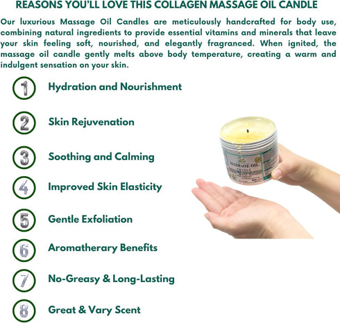 Royal Candles & Spa Products Massage Oil Candle (Peppermint & Eucalyptus)