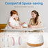 ASAKUKI Essential Oil Diffuser, Ultrasonic Aromatherapy Humidifier with 7 Colors Lights, 2 Mist Modes for Home