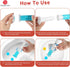 Simple Life Toilet Bowl Cleaner Gel | Fresh Flower Toilet Gel Stamp | Stops Limescale and Stains, 64 Stamps, Blue &