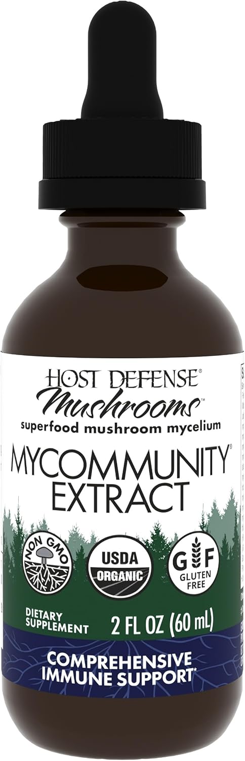 Host Defense MyCommunity Extract - 17 Species Blend Mushroom Supplement for Immune