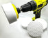 3.5” Drill Powered Magic Sponge Eraser Kit, 6 Pieces with Drill Attachment, Ultra Durable Cleaning Pads for Various
