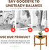 ecohistory naturally timeless 12in, Shower Foot Rest Acacia Wood Shower Stool for Shaving Legs, Waterproof Corner