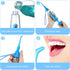 Water Dental Flosser for Teeth, Portable Oral Irrigator, Non Electric, Cordless Manual Air Pressure for Home and Travel