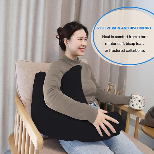 Shoulder Surgery Pillow - Comfortable Post Shoulder Surgery Pillow with Detachable Sling, Firm and Removable, Rotator
