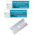 Single Edge Razor Blades - Two 10 Packs, 20 Heavy Duty SK5 Steel Utility Razor Blade Replacements in Storage Box