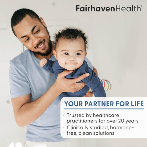 Fairhaven Health CountBoost for Men, 60 Capsules Male Fertility Supplement with Ashwagandha, Vitamin C, CoQ10