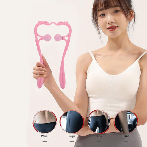 Sanyam 3pcs Neck Manual Massager Multi- functional Neck Massager Portable Neck Massager