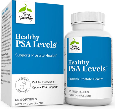 Terry Naturally Healthy PSA Levels - 60 Softgels for Prostate Health - Non-GMO, Gluten Free