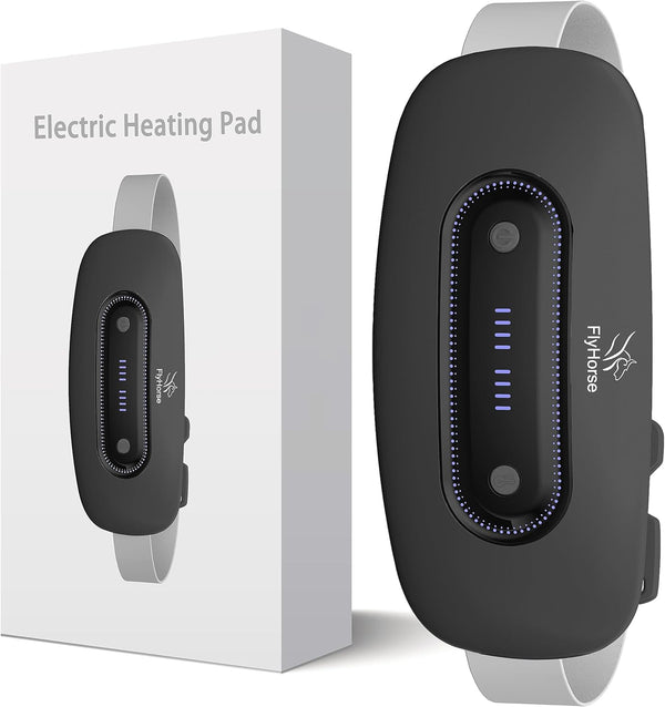 Electric Heating Pad, Portable Cordless Menstrual Heating Pad with 4 Heat Levels and Massage Modes for Cramps