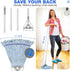 Heavy Duty String Mop for Floor Cleaning, 59inch Handle, Extra Replacement Mop Head, Wet Mop for Home, Garage, Office