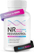 NR + Resveratrol Supplement for NAD, DNA & Cellular Health, Longevity, Vitality, 5-in-1 Anti Aging Formula with