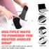 Heated Ankles Wrap Foot Heating Pad for Achilles Tendonitis Relief - Portable Cordless Electric Heating Pads with 3