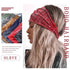 Olbye Wide Boho Headbands for Women, Knotted Turban Hair Accessories, Non-Slip Cotton Head Scarfs for Yoga
