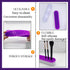 TANG SONG 1 PCS Silicone Makeup Brush Holder, Cosmetic Storage Box (Purple)