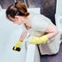 Handled Scrubber Set, Non-Scratch Bathroom Scrubbing Pads, Reusable Cleaning Sponge for Shower Tile, Bathtub, Sink, Spas