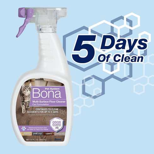 Bona Pet System Multi-Surface Floor Cleaner, Cat Formulation, 32 fl Oz