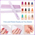 Nail File and Buffer Set (16 Pack), Nail File Kit Professional Nail Files & Buffers Manicure Supplies Filer Buffer for Natural Nails, 100/180 Grit 7 Way Nail Filing Polishing Buffer for Nail Care