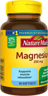 Nature Made Magnesium 250 mg Supplement for Muscle, Heart, Bone & Nerve Support | 90 Softgels, 90 Day Supply
