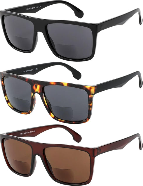 Yogo Vision Bifocal Reading Sunglasses for Men and Women-Classic, Retro Style UV400