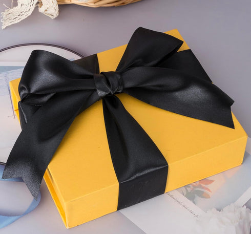 YASEO 2 Inch Black Solid Satin Ribbon, 50 Yards for Gift Wrapping, Floral Bouquets, Wedding Party Decoration