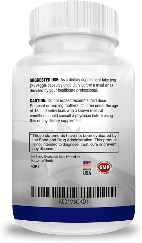Premium Magnesium Glycinate 425mg - 180 Vegan Capsules for Stress Relief, Sleep, Muscle Cramps & Healthy Heart
