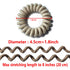 No Crease Spiral Hair Ties 20pcs, Traceless Coil Hair Ties, Waterproof Elastics Hair Bands, Multicolor 1.8inch
