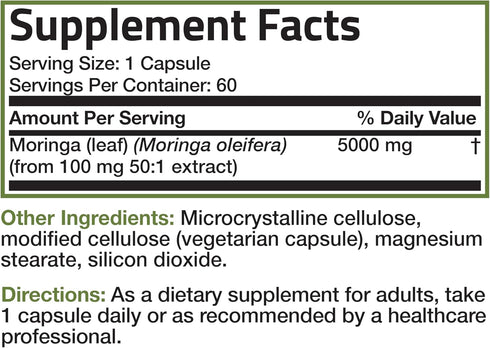 Bronson Morgina Extra Strength Complete Green Superfood, Non-GMO, 60 Vegetarian Capsules