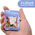 100-pack 2×2 inch Mylar Bags with Clear Window, Holographic Resealable Zip Bags for Jewelry & Food (Purple)