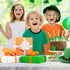 PLULON 60 Sheets Tissue Paper in Orange, Green, White for Gift Bags, St Patrick's Day, Birthday, Wedding, Holiday