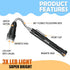ZFFIO Gifts for Men Stocking Stuffers for Adults Christmas - Magnetic Flashlight Pickup Tool White Elephant Gifts