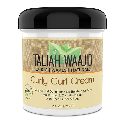 Taliah Waajid Curls Waves Natural - Curly Curl Cream, Extreme Curl Definition Hair Styling Gel, 16oz