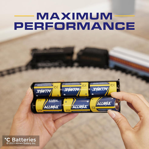 Allmax C Maximum Power Alkaline Batteries, 6 Count – Ultra Long-Lasting, 7-Year Shelf Life